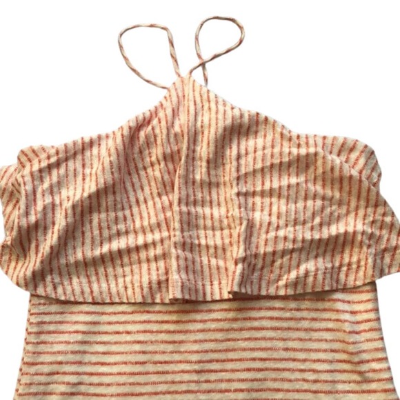 Splendid | Linen Mini Stripe Halter Dress | Size XS - Picture 7 of 8